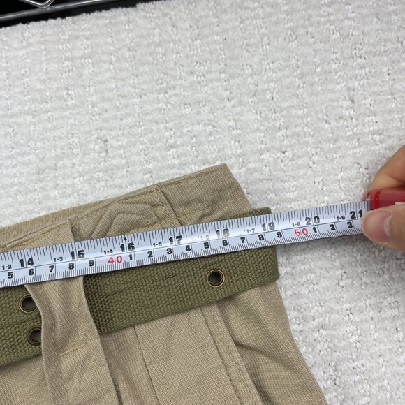 Y2K Machine Jeans Co Jeans Mens Pants Sz 38* Beige Cargo Skate Loose Military - Picture 5 of 13